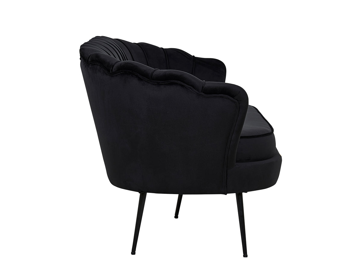 Calais 3-istuttava sohva musta