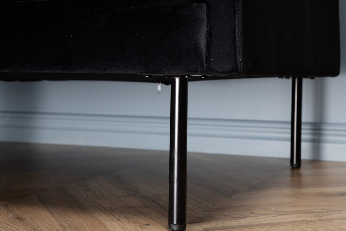 Zoom 3-istuttava sohva musta