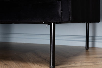 Zoom 3-istuttava sohva musta