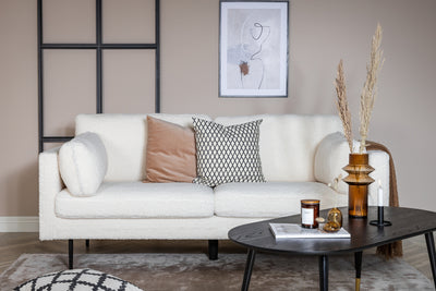 Boom 3-istuttava sohva valkoinen - Mööpeli.com