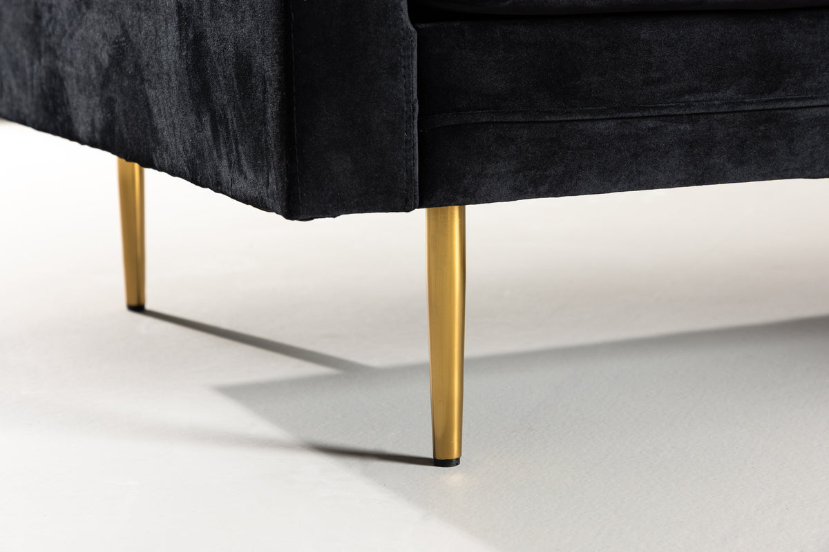 Boom 3-istuttava sohva musta - Mööpeli.com