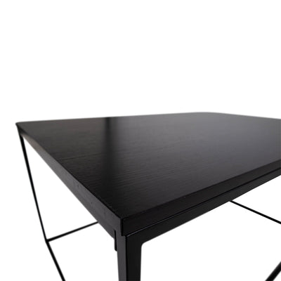 Vita sohvapöytä 60x90 cm, musta - Mööpeli.com