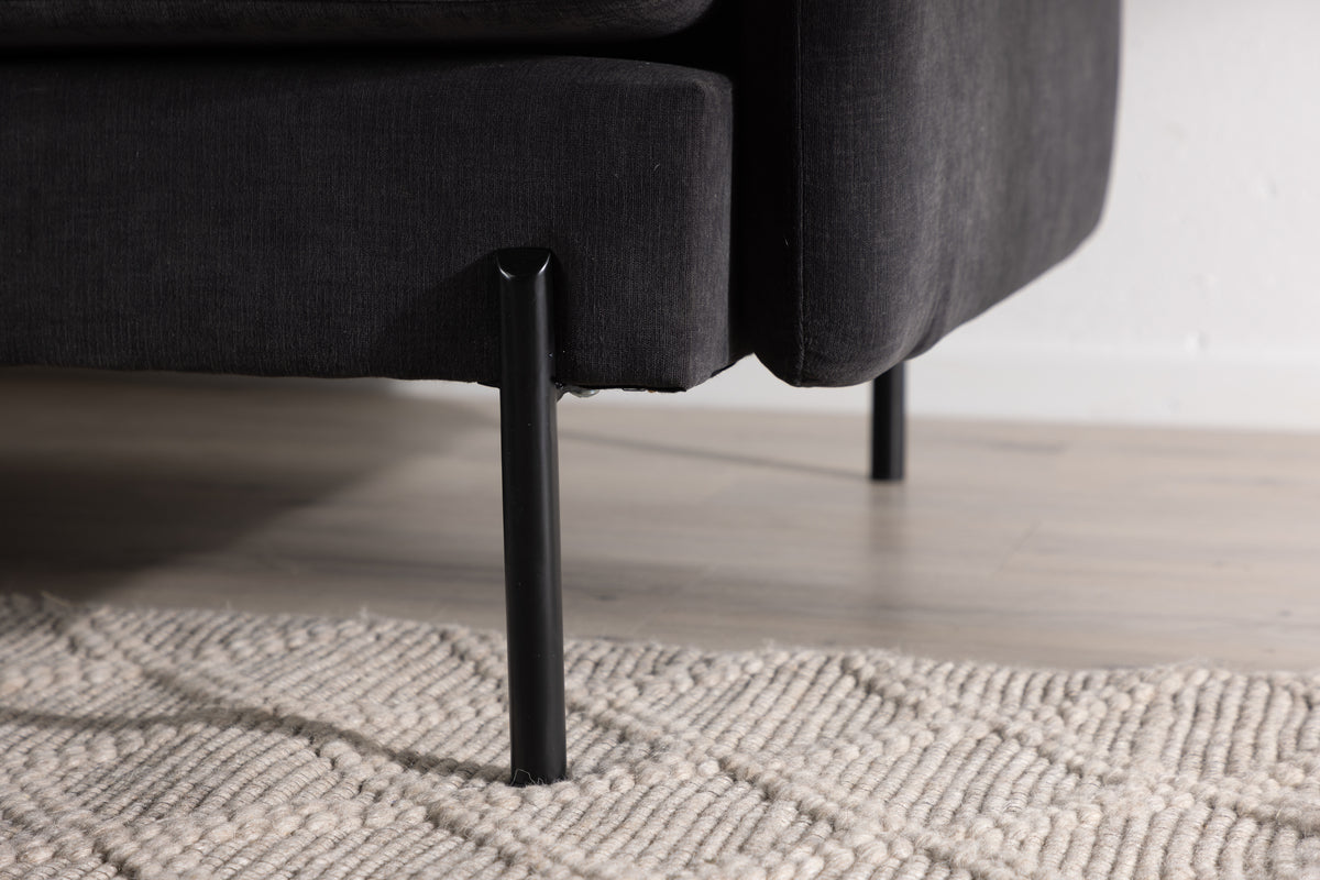 Antibes 3-istuttava sohva tummanharmaa