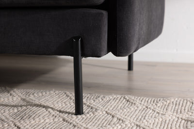 Antibes 3-istuttava sohva tummanharmaa