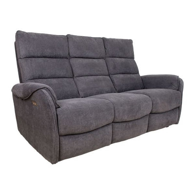 Bowers 3-istuttava recliner sohva, tumma harmaa