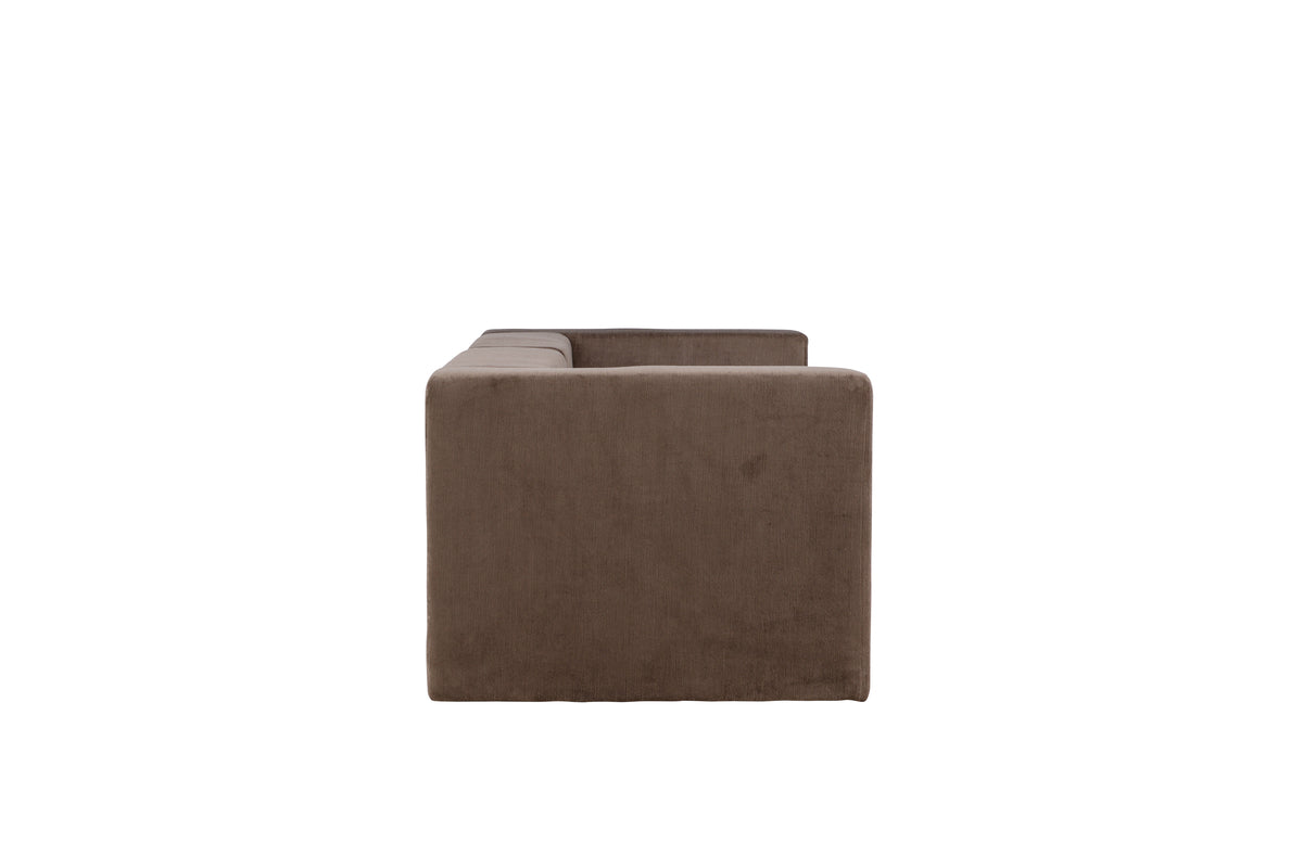 Lumi 3-istuttava sohva, ruskea
