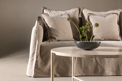 Oskarshamn 3-istuttava sohva ruskea