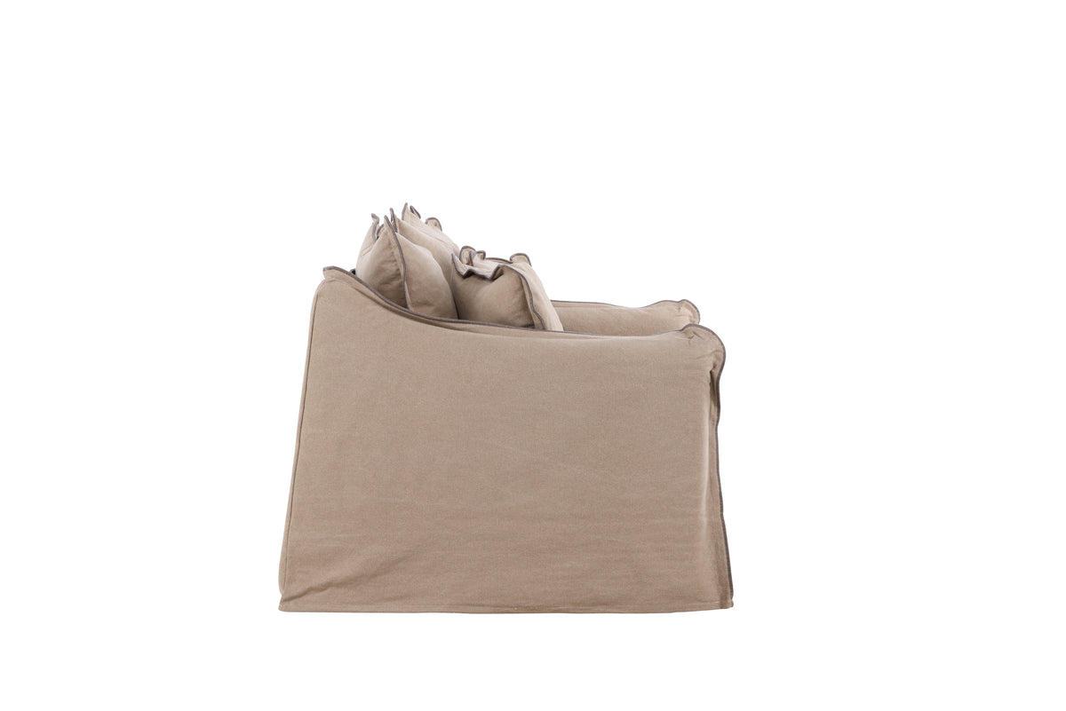 Oskarshamn 3-istuttava sohva ruskea