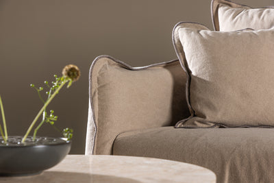 Oskarshamn 3-istuttava sohva ruskea