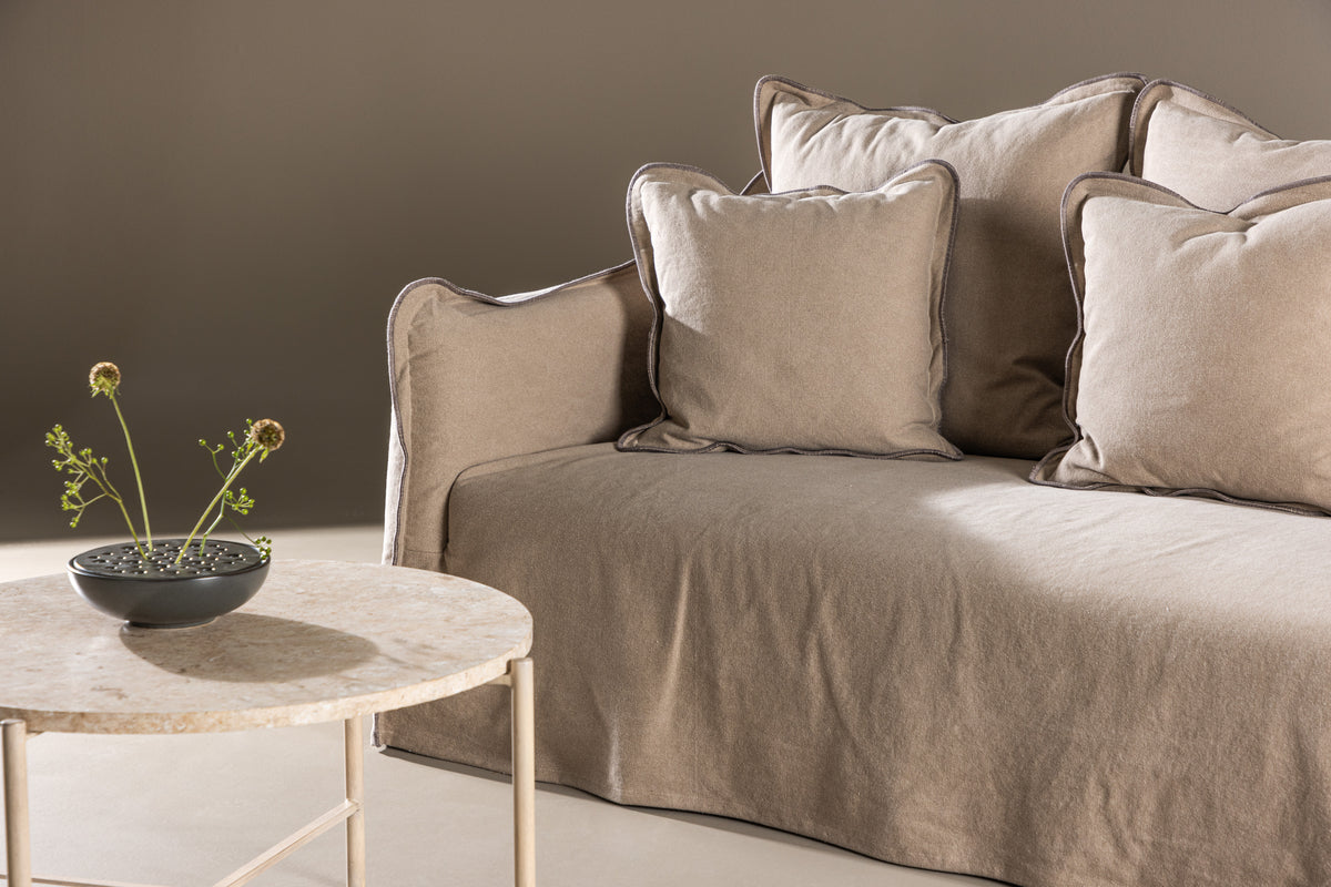 Oskarshamn 3-istuttava sohva ruskea