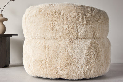 Gert-nojatuoli, luonnonvalkoinen