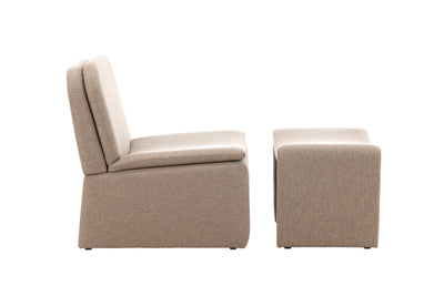 Bonn-nojatuoli ruskea + rahi 45 x 46 x 70 ruskea