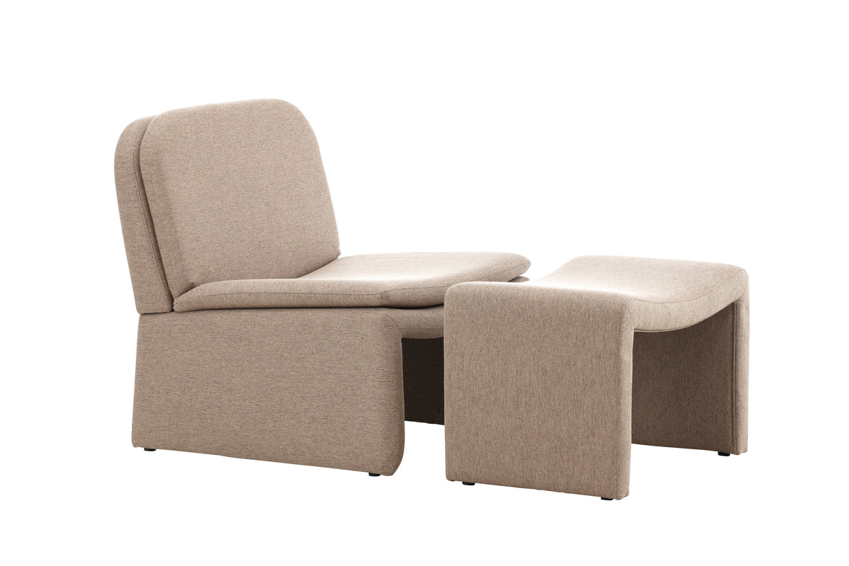 Bonn-nojatuoli ruskea + rahi 45 x 46 x 70 ruskea