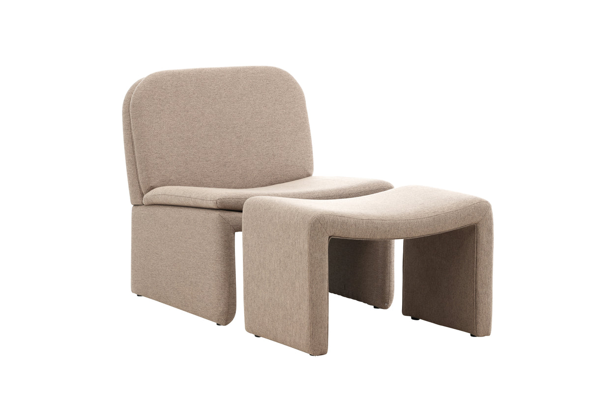 Bonn-nojatuoli ruskea + rahi 45 x 46 x 70 ruskea