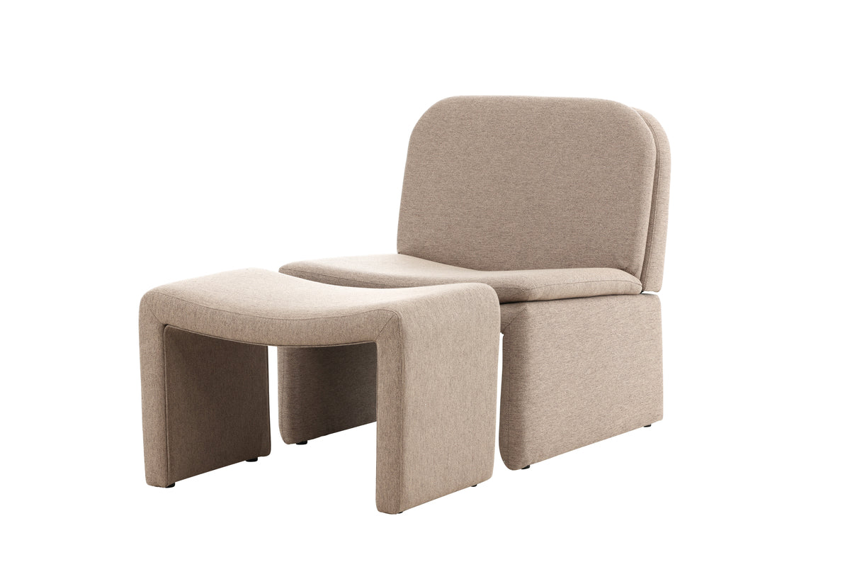 Bonn-nojatuoli ruskea + rahi 45 x 46 x 70 ruskea