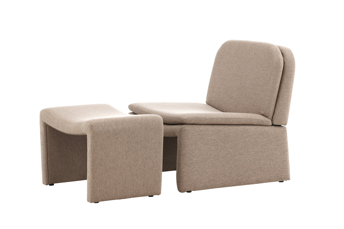 Bonn-nojatuoli ruskea + rahi 45 x 46 x 70 ruskea