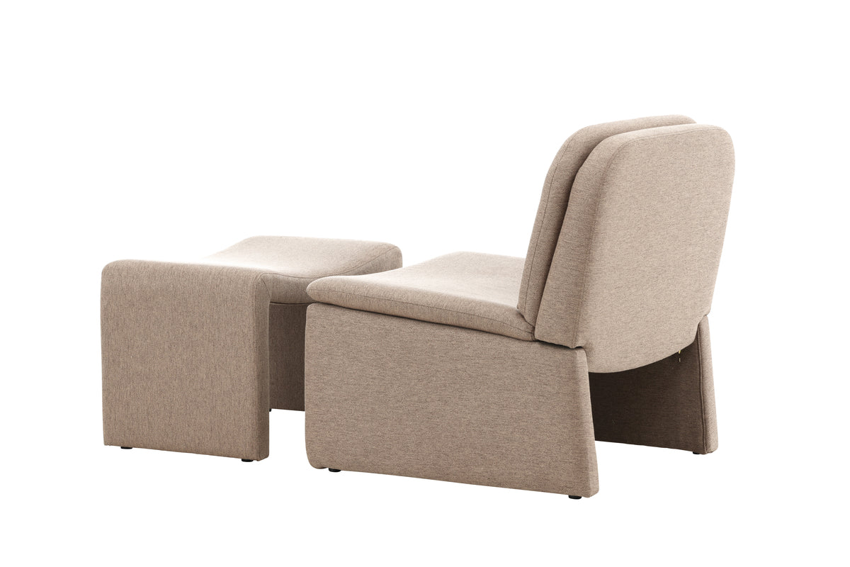 Bonn-nojatuoli ruskea + rahi 45 x 46 x 70 ruskea