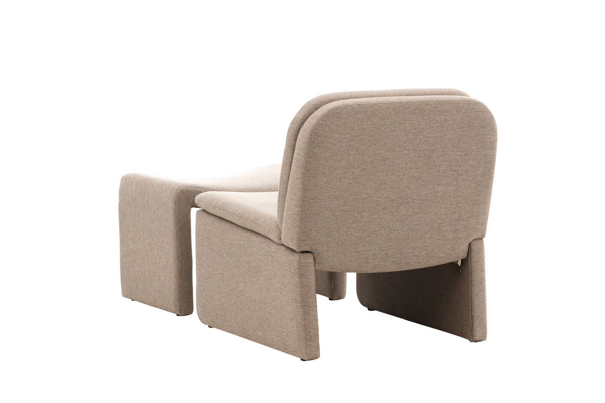 Bonn-nojatuoli ruskea + rahi 45 x 46 x 70 ruskea