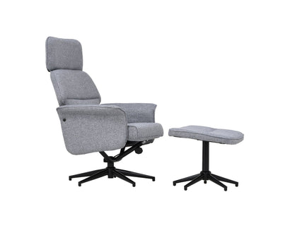 Vega-nojatuoli ja rahi harmaa