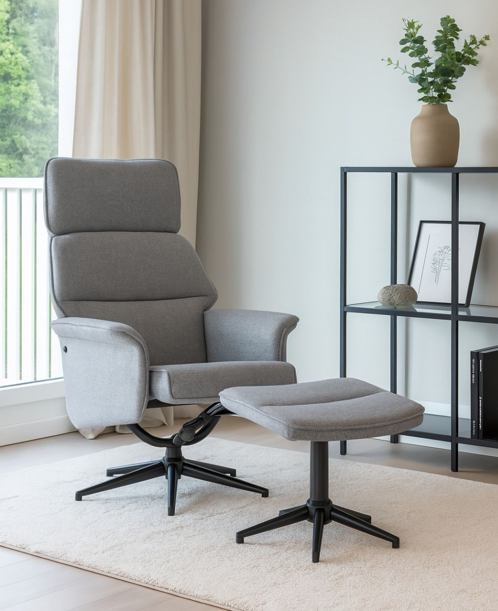 Vega-nojatuoli ja rahi harmaa