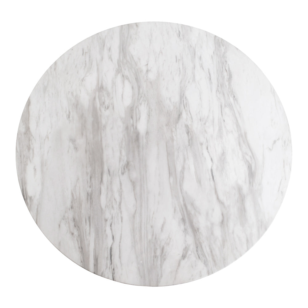 Bolzano baaripöytä, ø70 cm, messinki/marmori