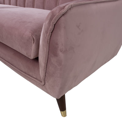Joanna 3-istuttava sohva, vaalea roosa