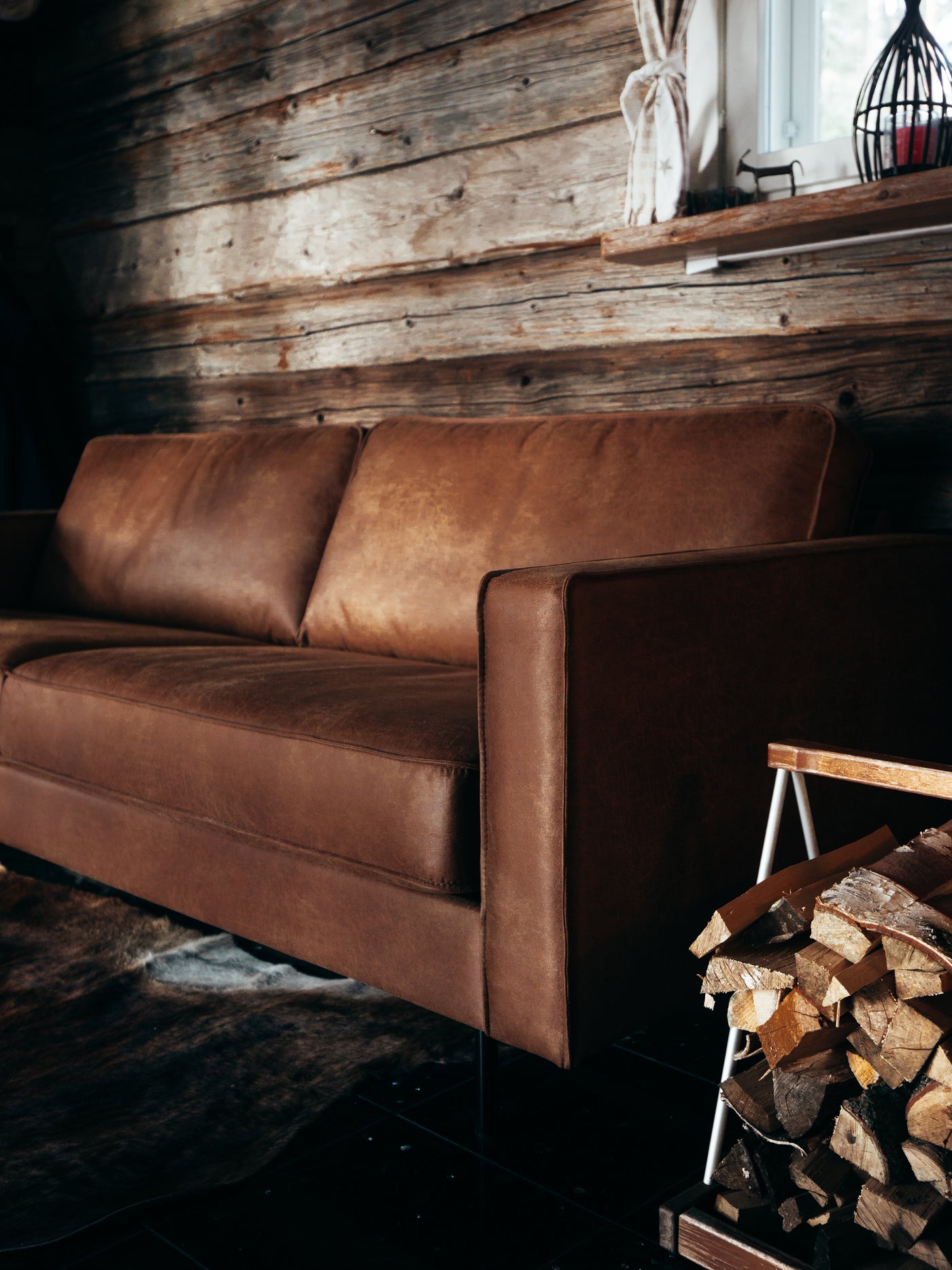 Copenhagen LUX 3-istuttava sohva ruskea - Mööpeli.com