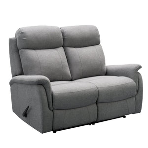 Rubin 2-istuttava recliner sohva, harmaa - Mööpeli.com