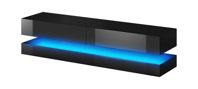 Fly tv-taso 140cm sinisellä LED-valolla, eri värejä