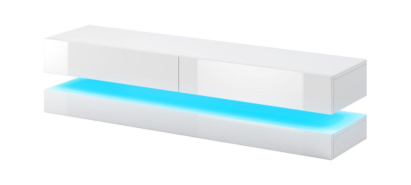 Fly tv-taso 140cm sinisellä LED-valolla, eri värejä