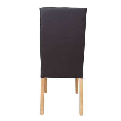 Pau tuoli, tummanruskea nahkajäljitelmä - Mööpeli.com